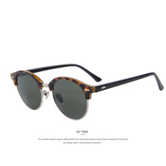 Men Retro Rivet Polarized Sunglasses