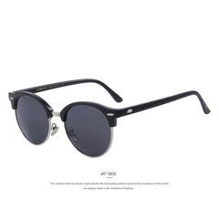 Men Retro Rivet Polarized Sunglasses