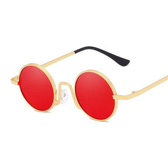 Metal Round Steampunk Sunglasses