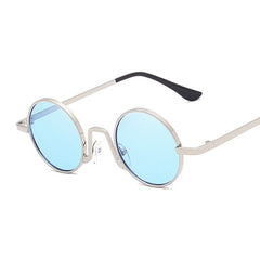 Metal Round Steampunk Sunglasses