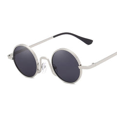 Metal Round Steampunk Sunglasses
