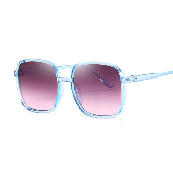 Flat Top Mirrored Sunglasses