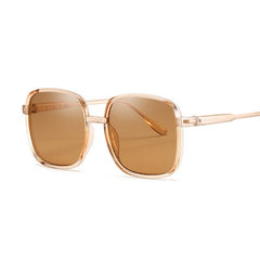 Flat Top Mirrored Sunglasses